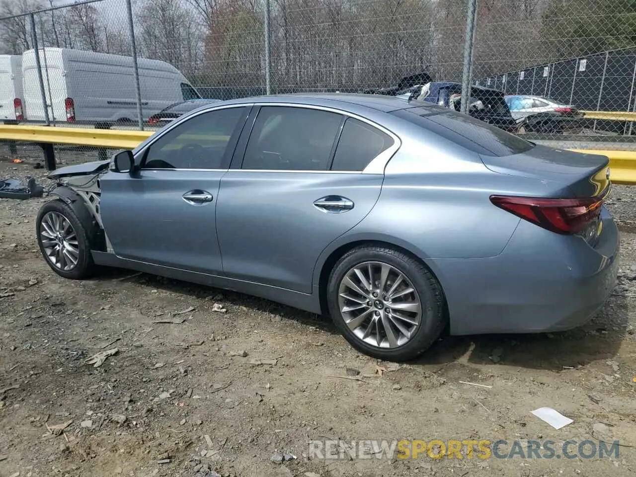 2 fotografías del automóvil dañado JN1EV7AR9KM553774 INFINITI Q50 2019