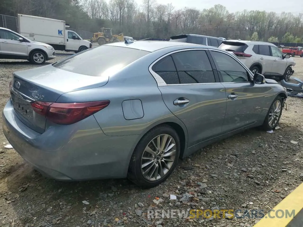 3 fotografías del automóvil dañado JN1EV7AR9KM553774 INFINITI Q50 2019