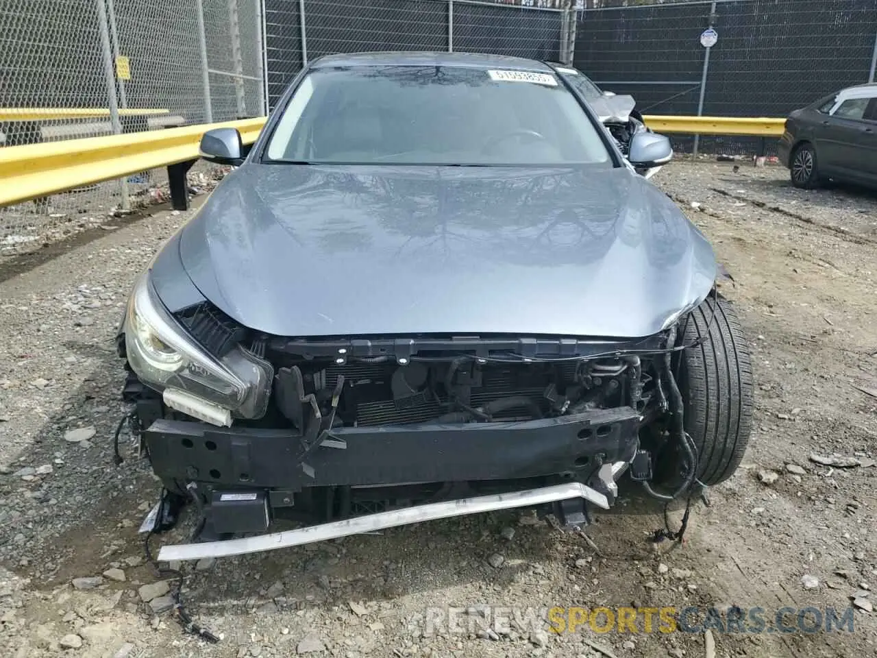 5 fotografías del automóvil dañado JN1EV7AR9KM553774 INFINITI Q50 2019