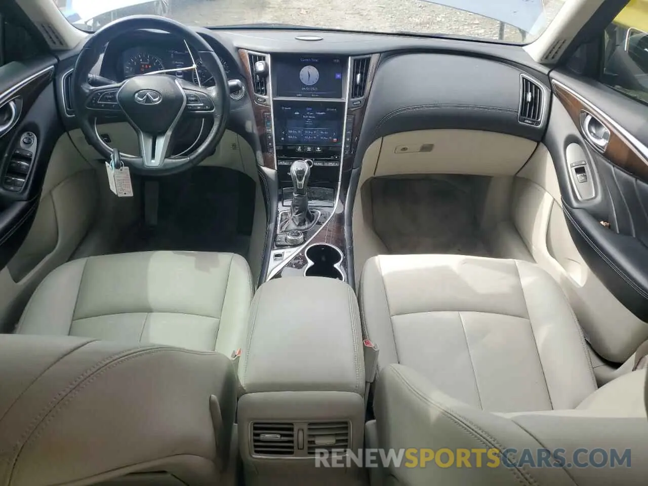 8 fotografías del automóvil dañado JN1EV7AR9KM553774 INFINITI Q50 2019