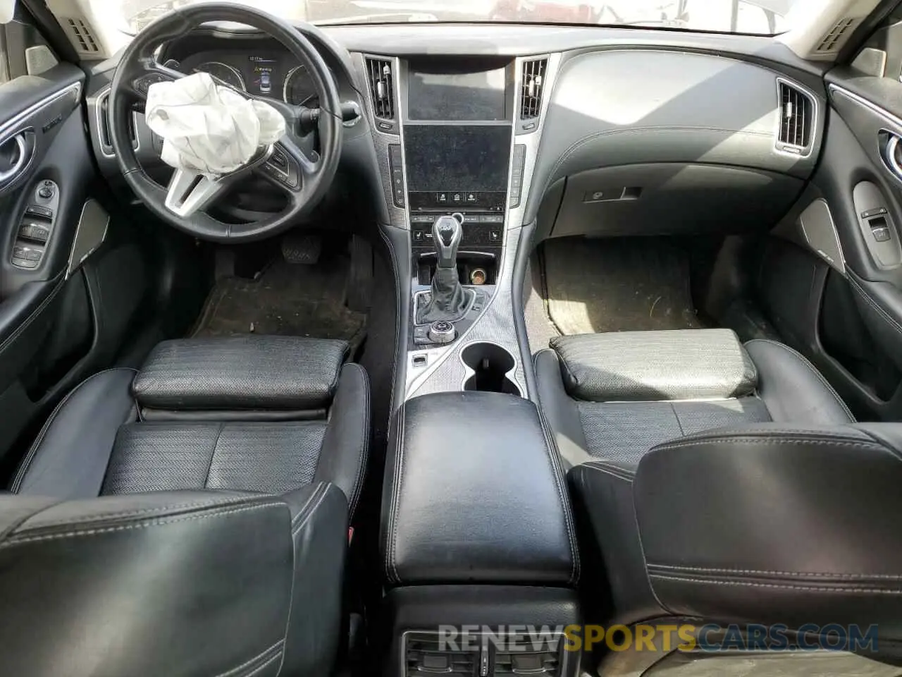 8 fotografías del automóvil dañado JN1EV7AR9KM555427 INFINITI Q50 2019