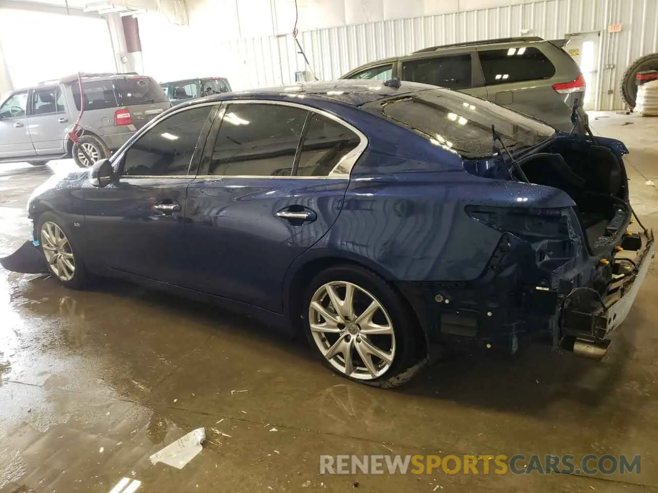 2 fotografías del automóvil dañado JN1EV7ARXKM593216 INFINITI Q50 2019