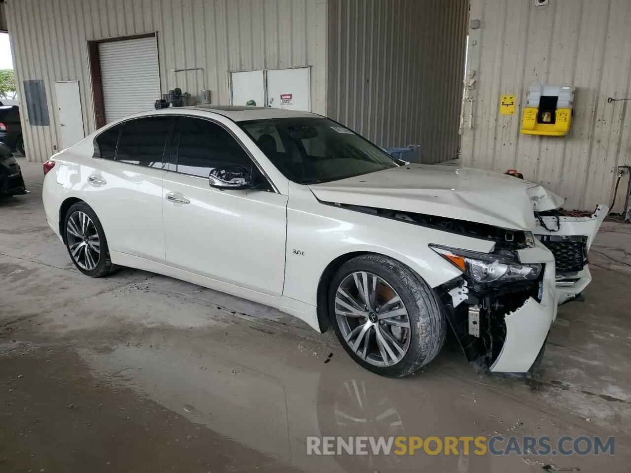 4 fotografías del automóvil dañado JN1EV7ARXKM594155 INFINITI Q50 2019