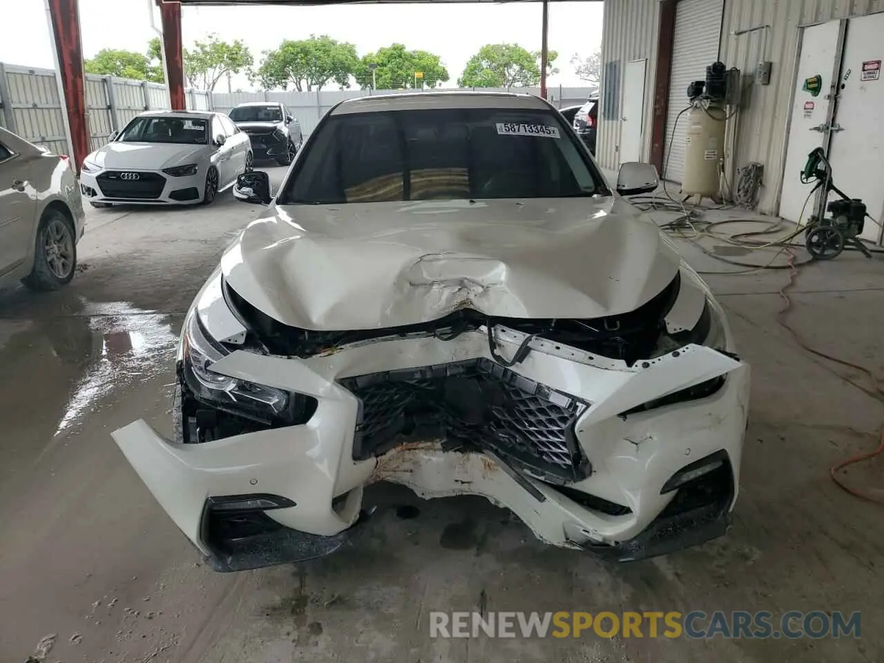 5 fotografías del automóvil dañado JN1EV7ARXKM594155 INFINITI Q50 2019