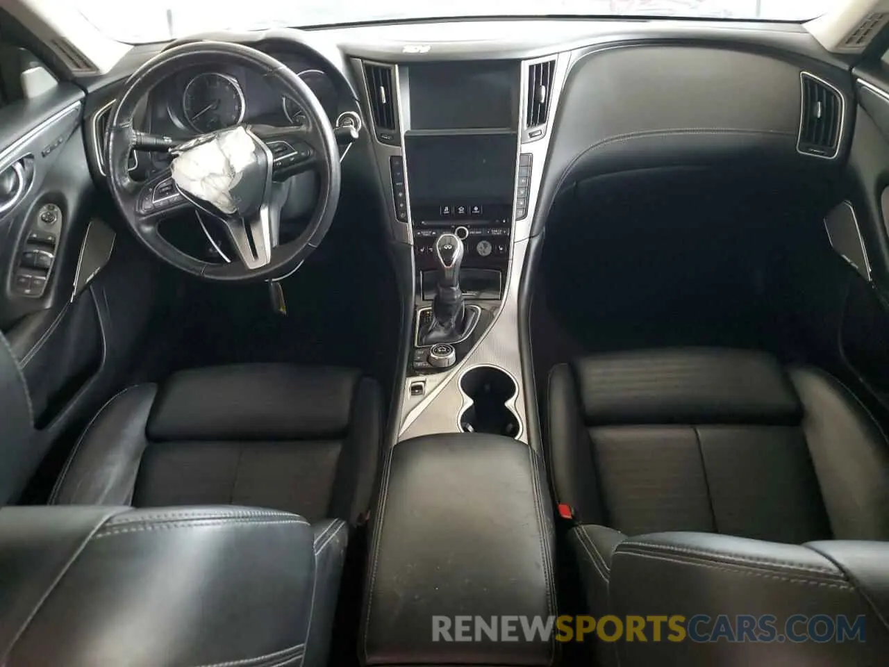 8 fotografías del automóvil dañado JN1EV7ARXKM594155 INFINITI Q50 2019
