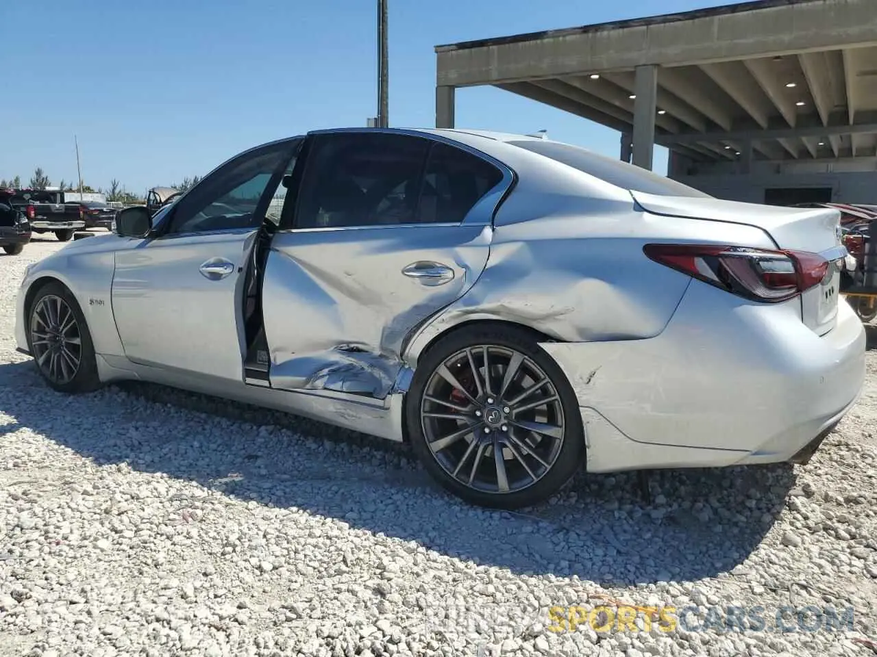 2 fotografías del automóvil dañado JN1FV7AP5KM760097 INFINITI Q50 2019