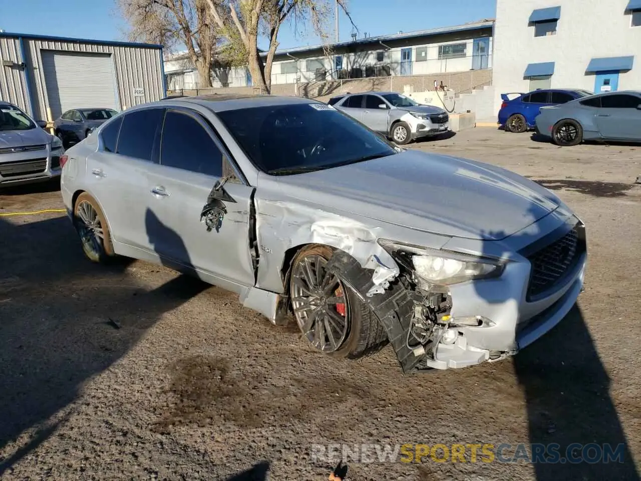 4 fotografías del automóvil dañado JN1FV7AP6KM761064 INFINITI Q50 2019