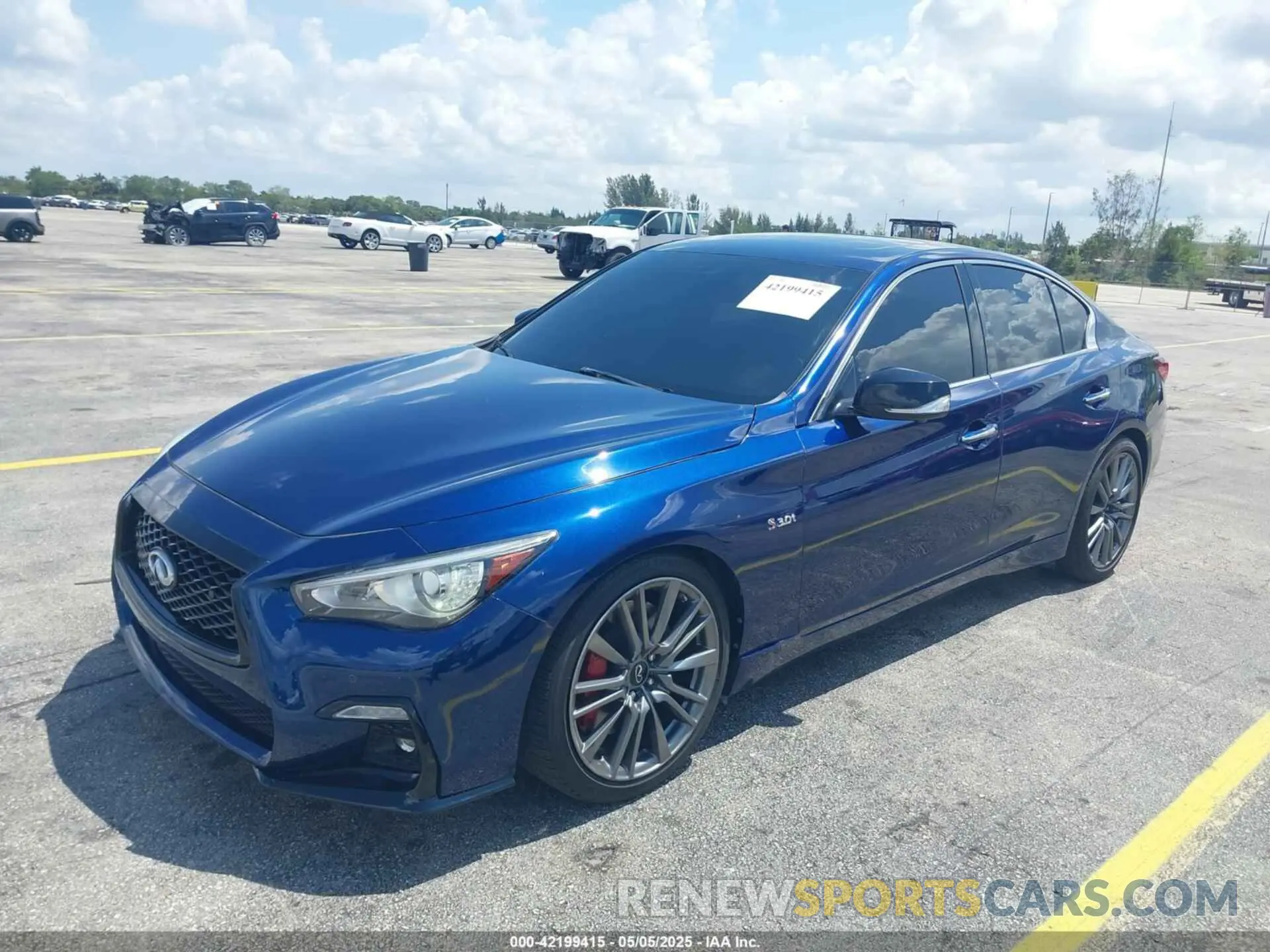 2 fotografías del automóvil dañado JN1FV7AP7KM760070 INFINITI Q50 2019