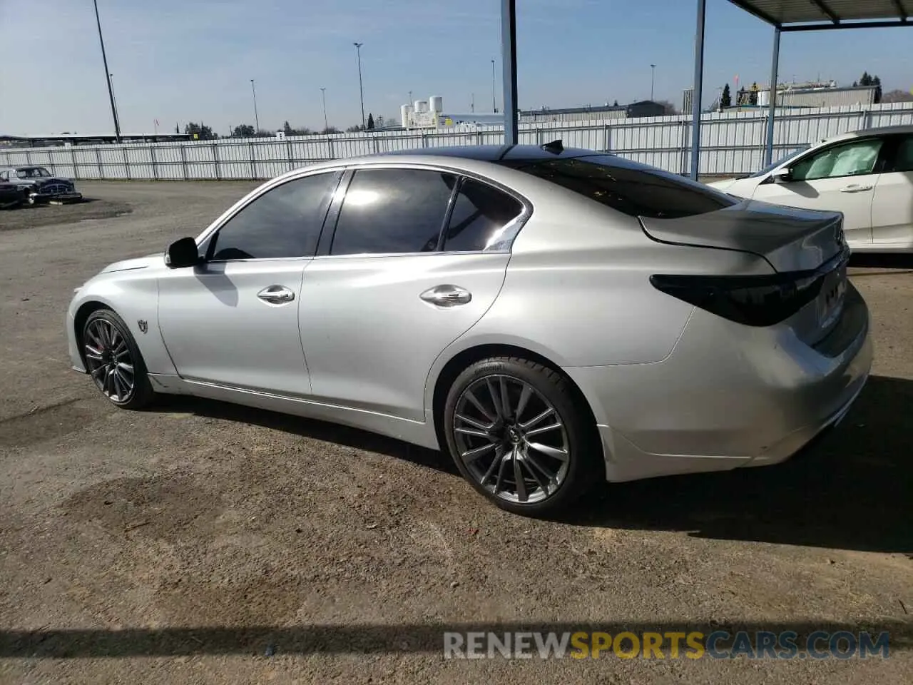 2 fotografías del automóvil dañado JN1FV7AP9KM760846 INFINITI Q50 2019