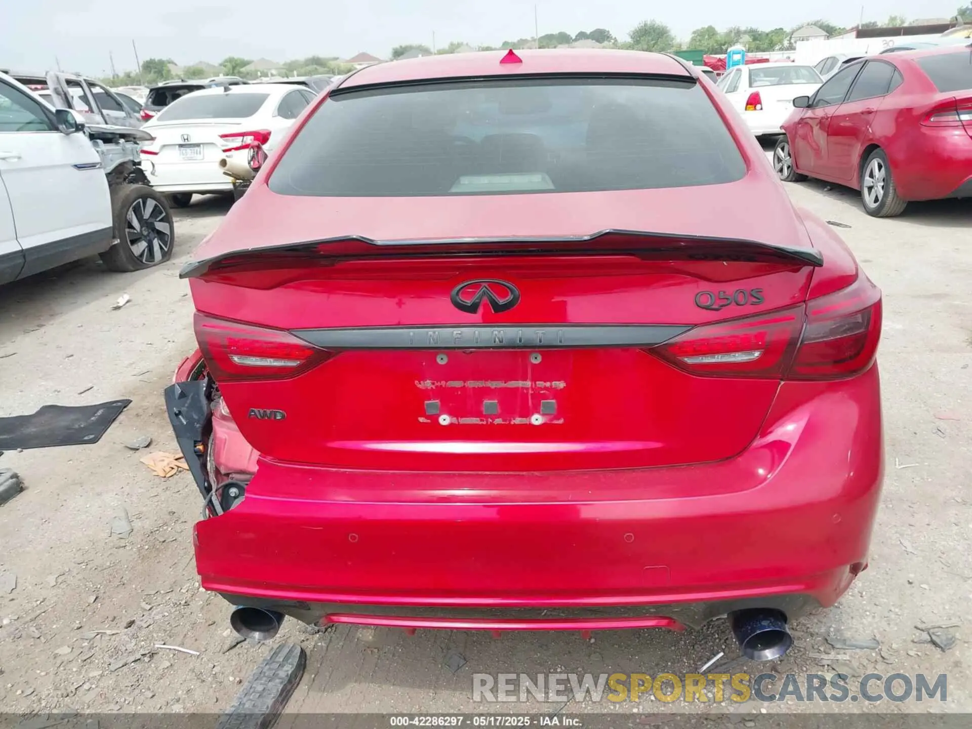 17 fotografías del automóvil dañado JN1FV7AR0KM800068 INFINITI Q50 2019