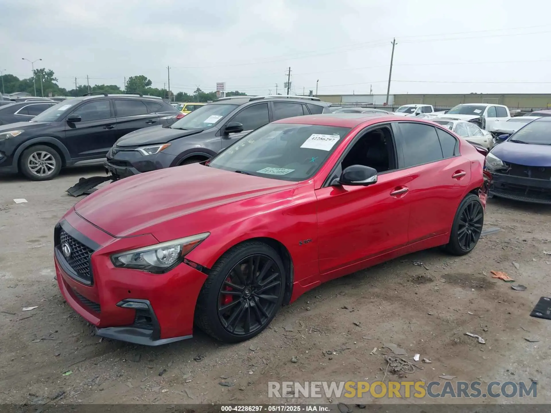 2 fotografías del automóvil dañado JN1FV7AR0KM800068 INFINITI Q50 2019
