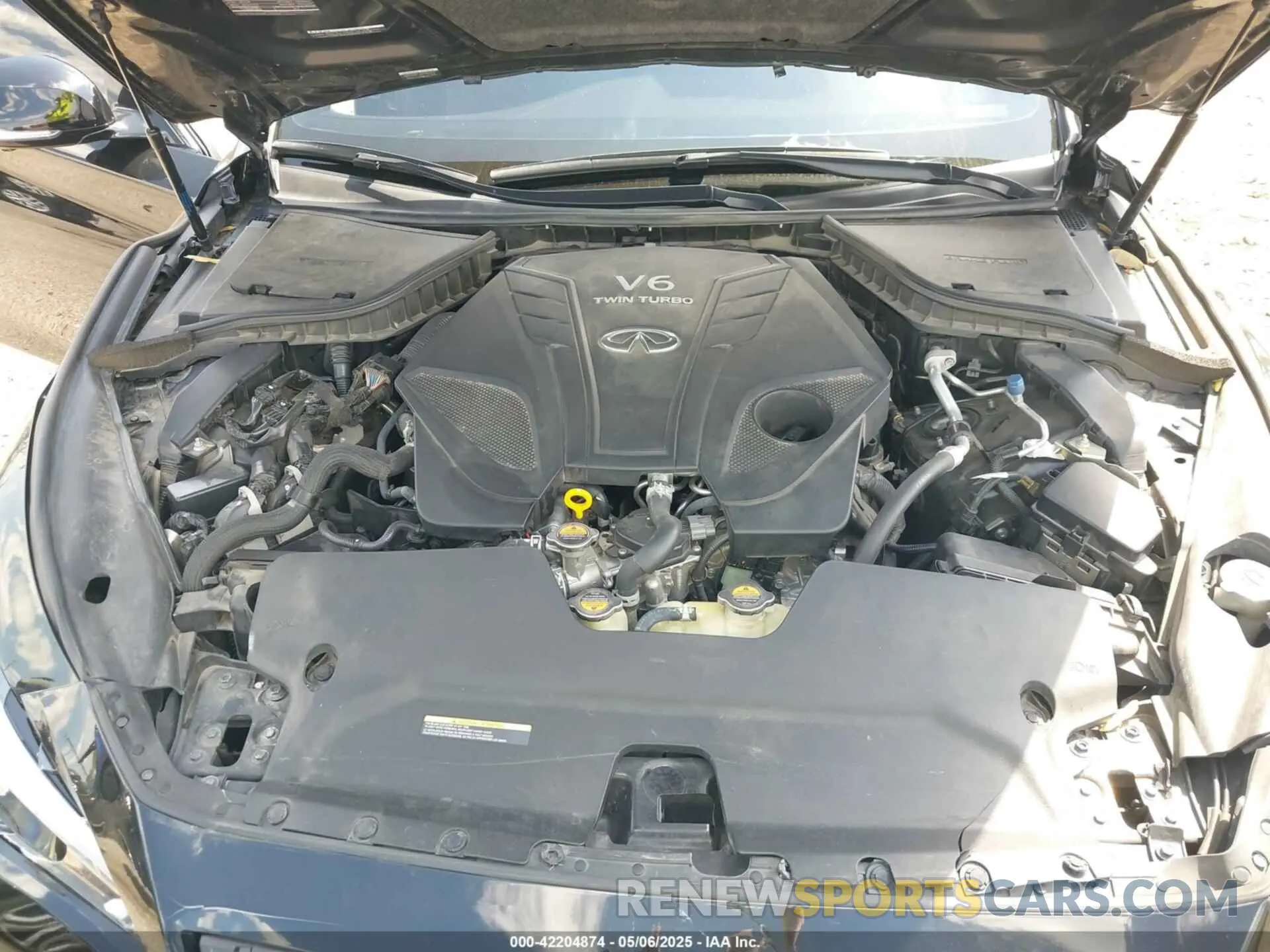 10 fotografías del automóvil dañado JN1FV7AR0KM830168 INFINITI Q50 2019