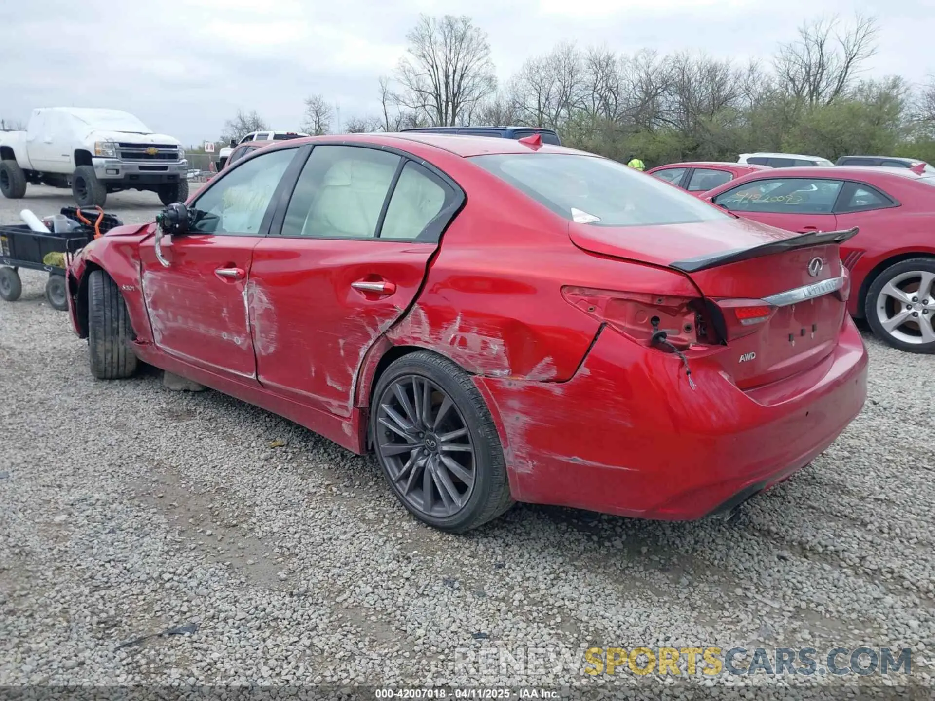 3 fotografías del automóvil dañado JN1FV7AR2KM800086 INFINITI Q50 2019