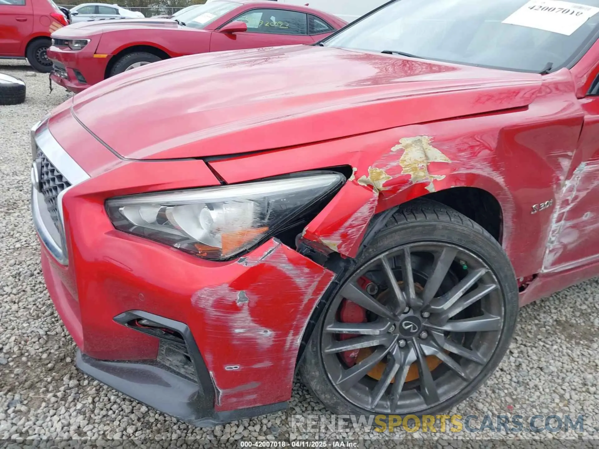 6 fotografías del automóvil dañado JN1FV7AR2KM800086 INFINITI Q50 2019