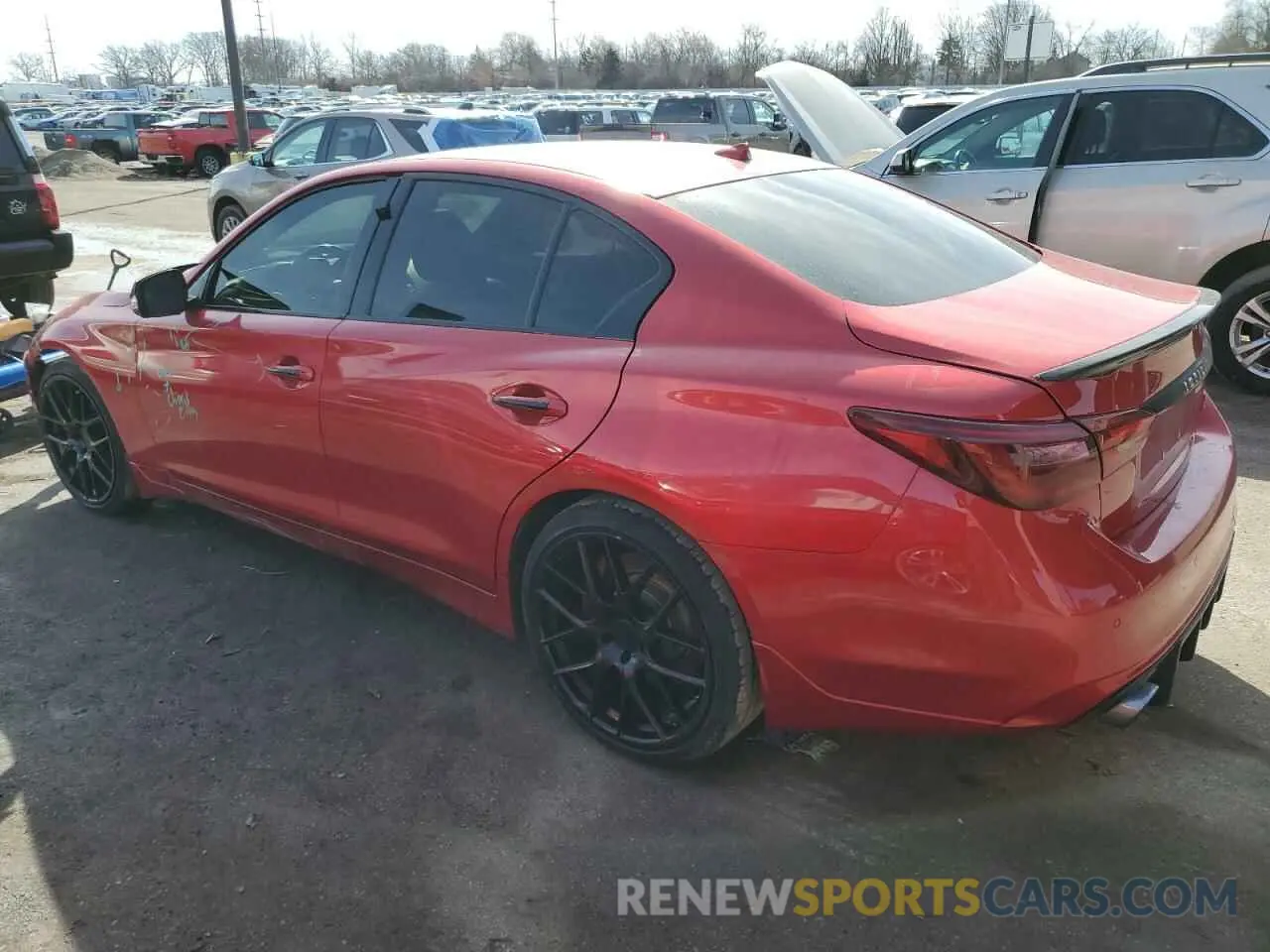2 fotografías del automóvil dañado JN1FV7AR4KM800011 INFINITI Q50 2019