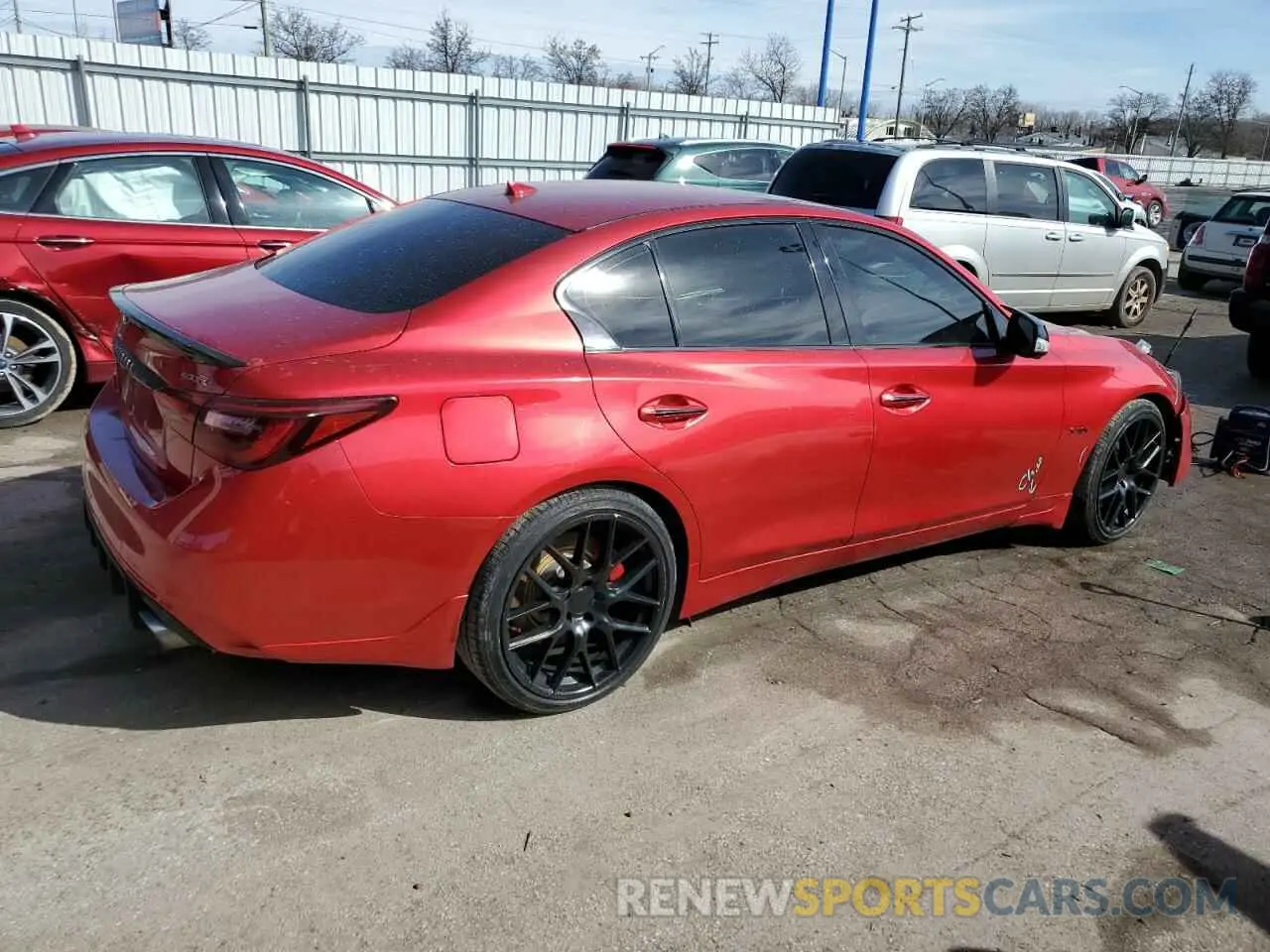 3 fotografías del automóvil dañado JN1FV7AR4KM800011 INFINITI Q50 2019