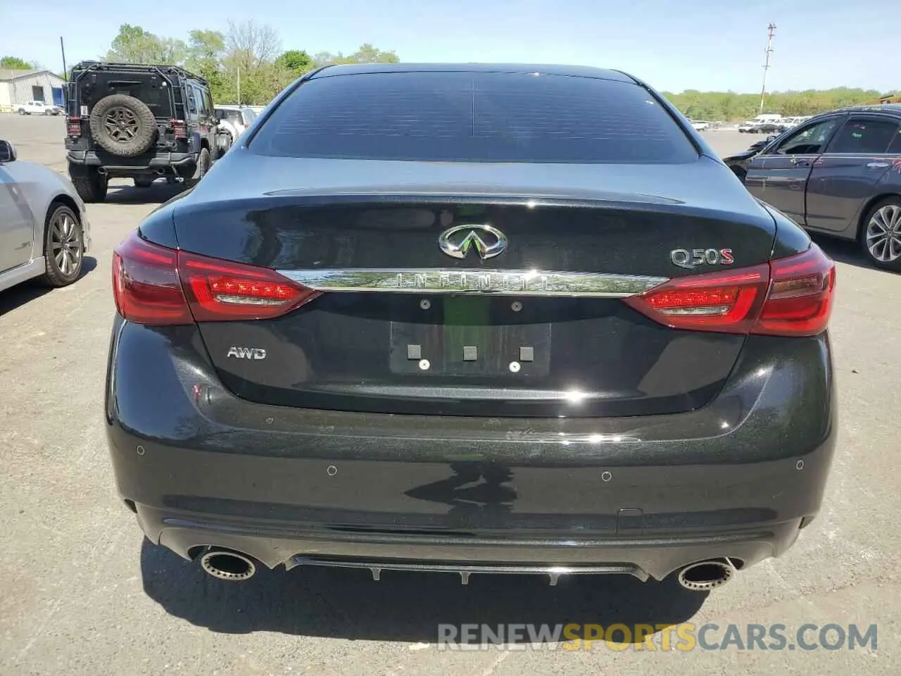 6 fotografías del automóvil dañado JN1FV7AR4KM800168 INFINITI Q50 2019