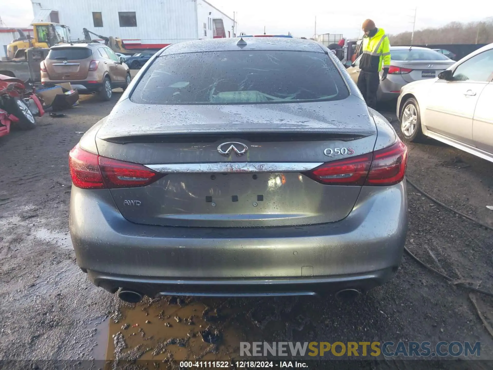 15 fotografías del automóvil dañado JN1FV7AR4KM800669 INFINITI Q50 2019