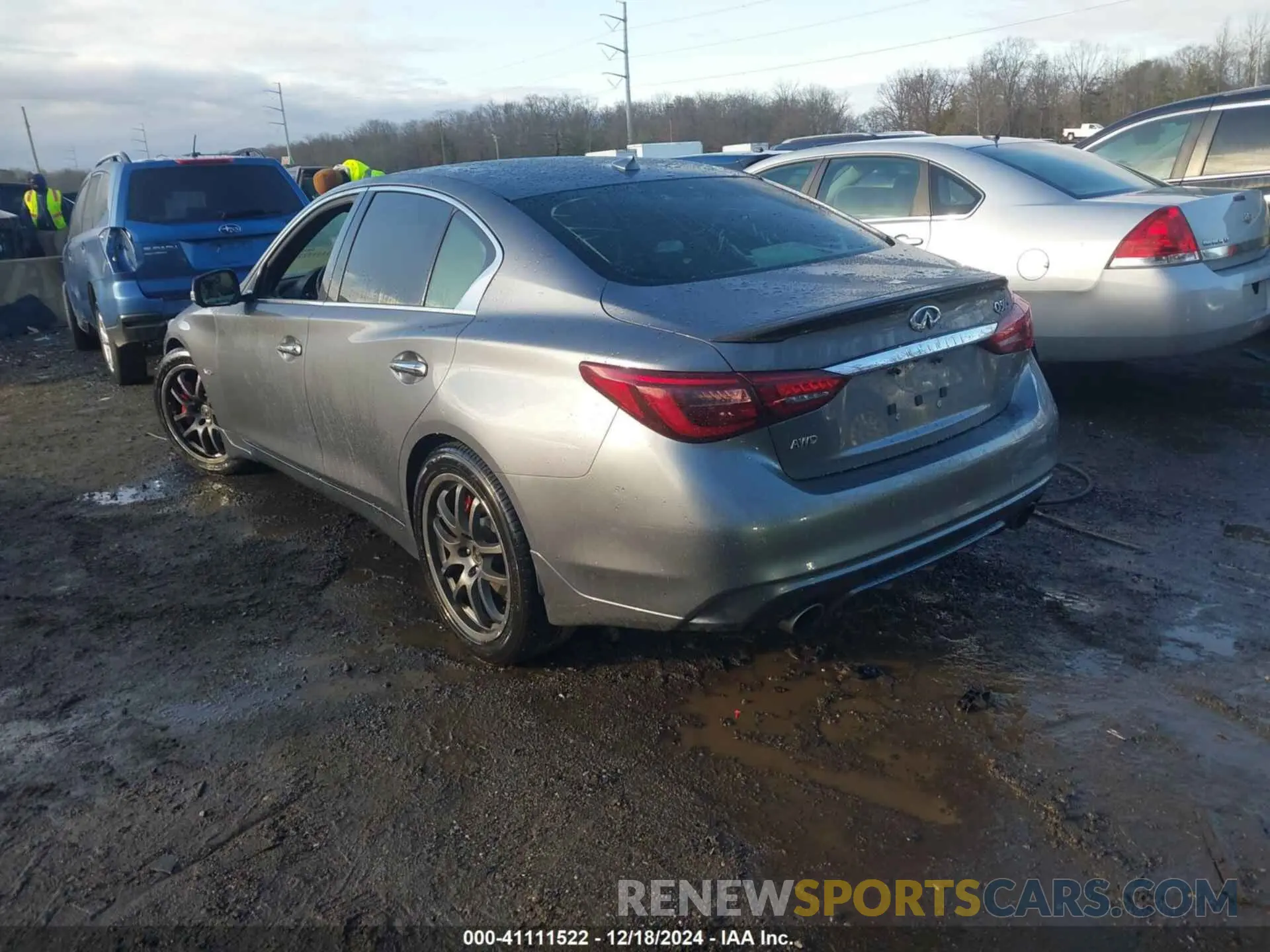 3 fotografías del automóvil dañado JN1FV7AR4KM800669 INFINITI Q50 2019