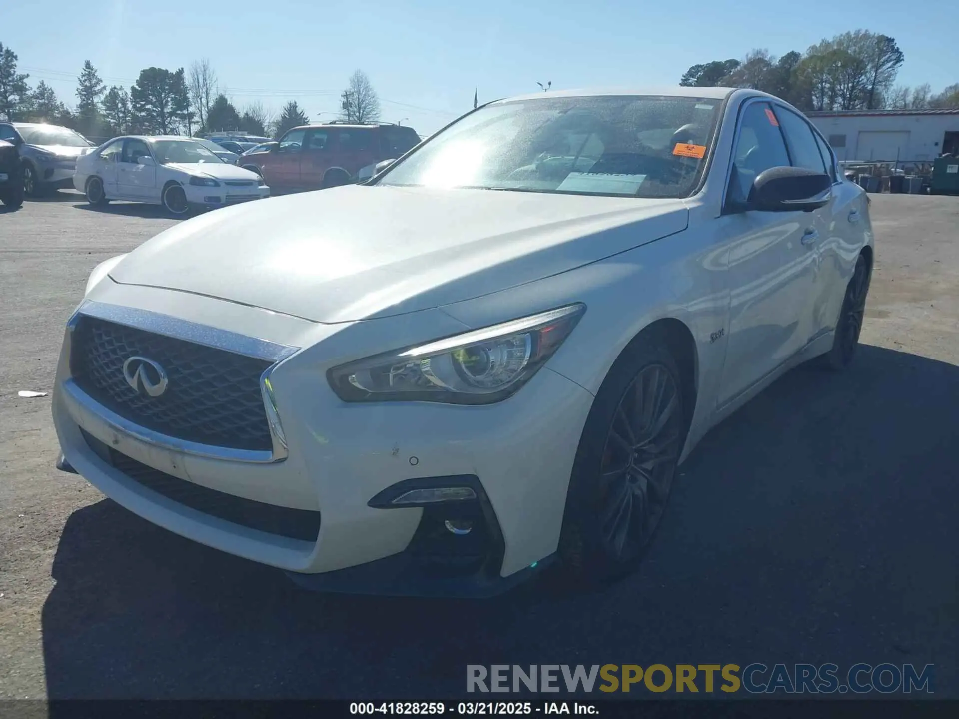 2 fotografías del automóvil dañado JN1FV7AR6KM800091 INFINITI Q50 2019