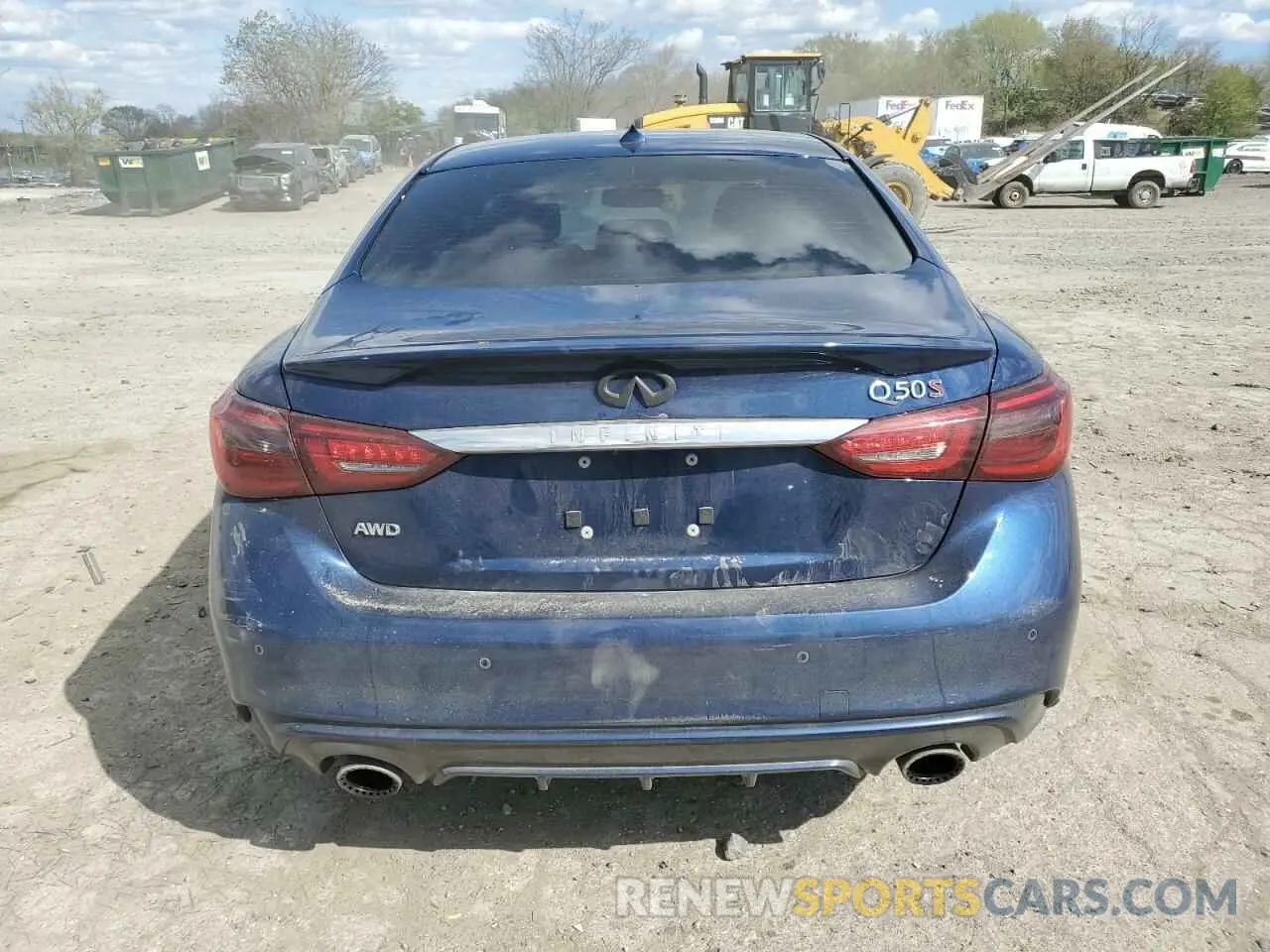 6 fotografías del automóvil dañado JN1FV7AR8KM800352 INFINITI Q50 2019