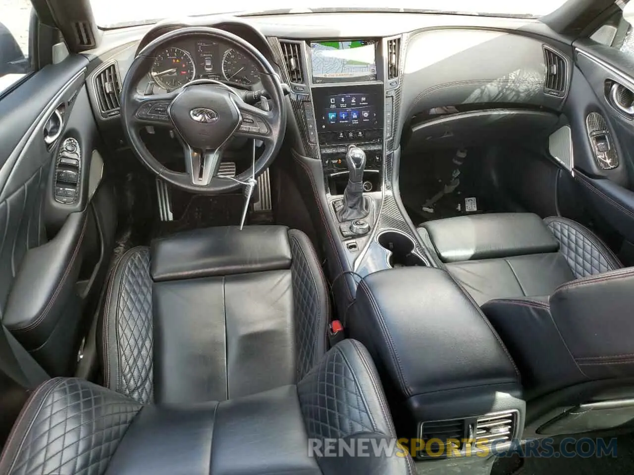 8 fotografías del automóvil dañado JN1FV7AR8KM800352 INFINITI Q50 2019