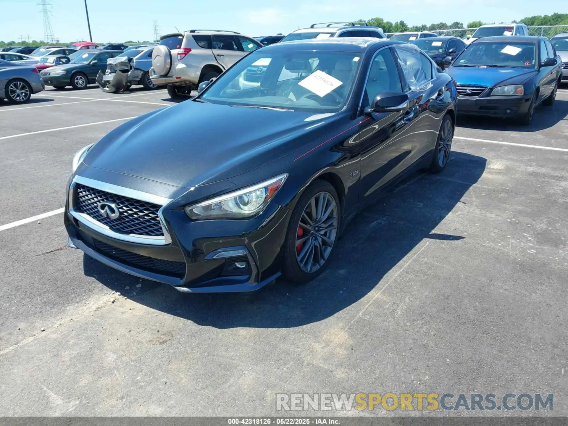 2 fotografías del automóvil dañado JN1FV7ARXKM830002 INFINITI Q50 2019