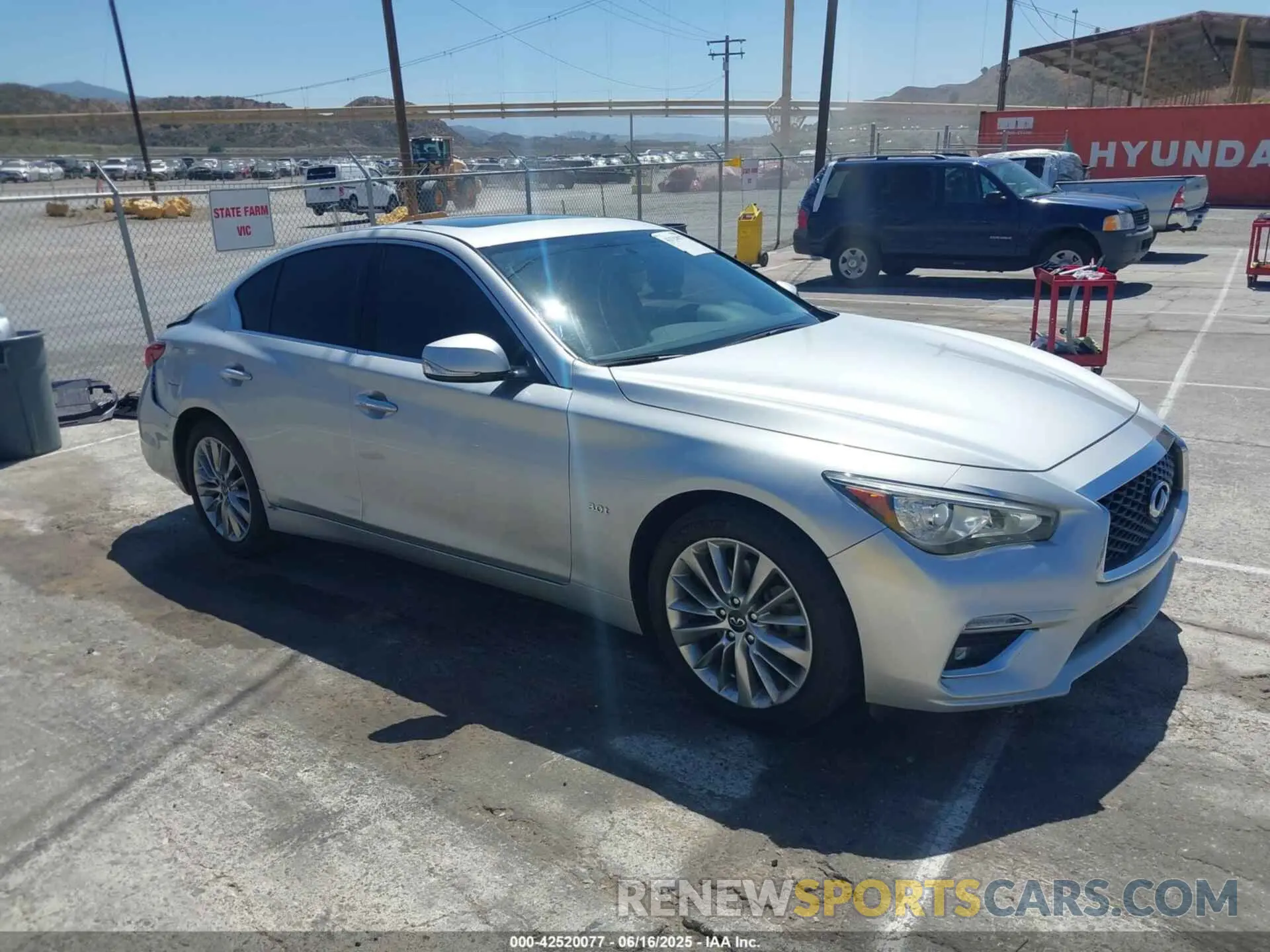 1 fotografías del automóvil dañado JN1EV7AP0LM203949 INFINITI Q50 2020