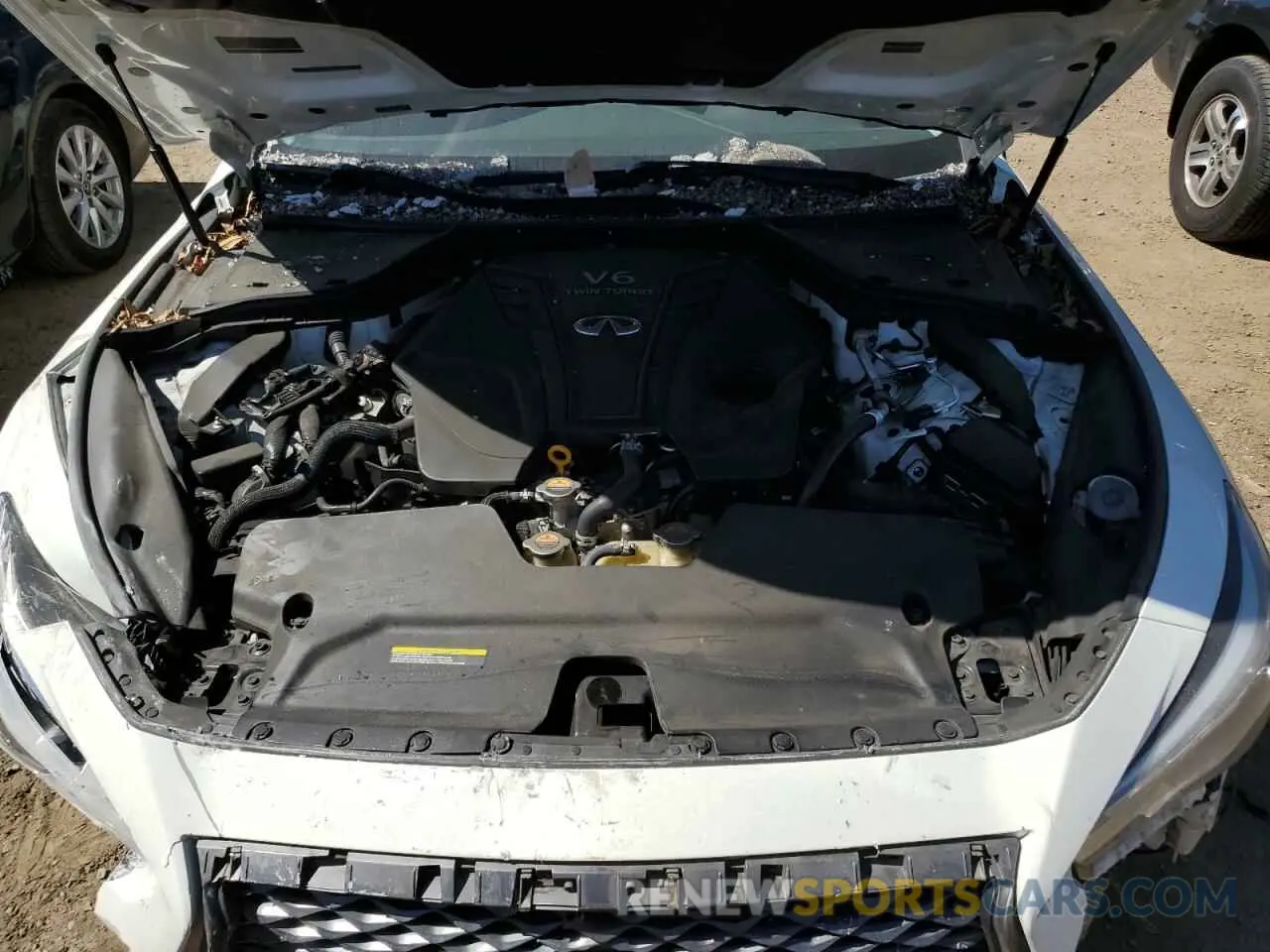 12 fotografías del automóvil dañado JN1EV7AP0LM206642 INFINITI Q50 2020