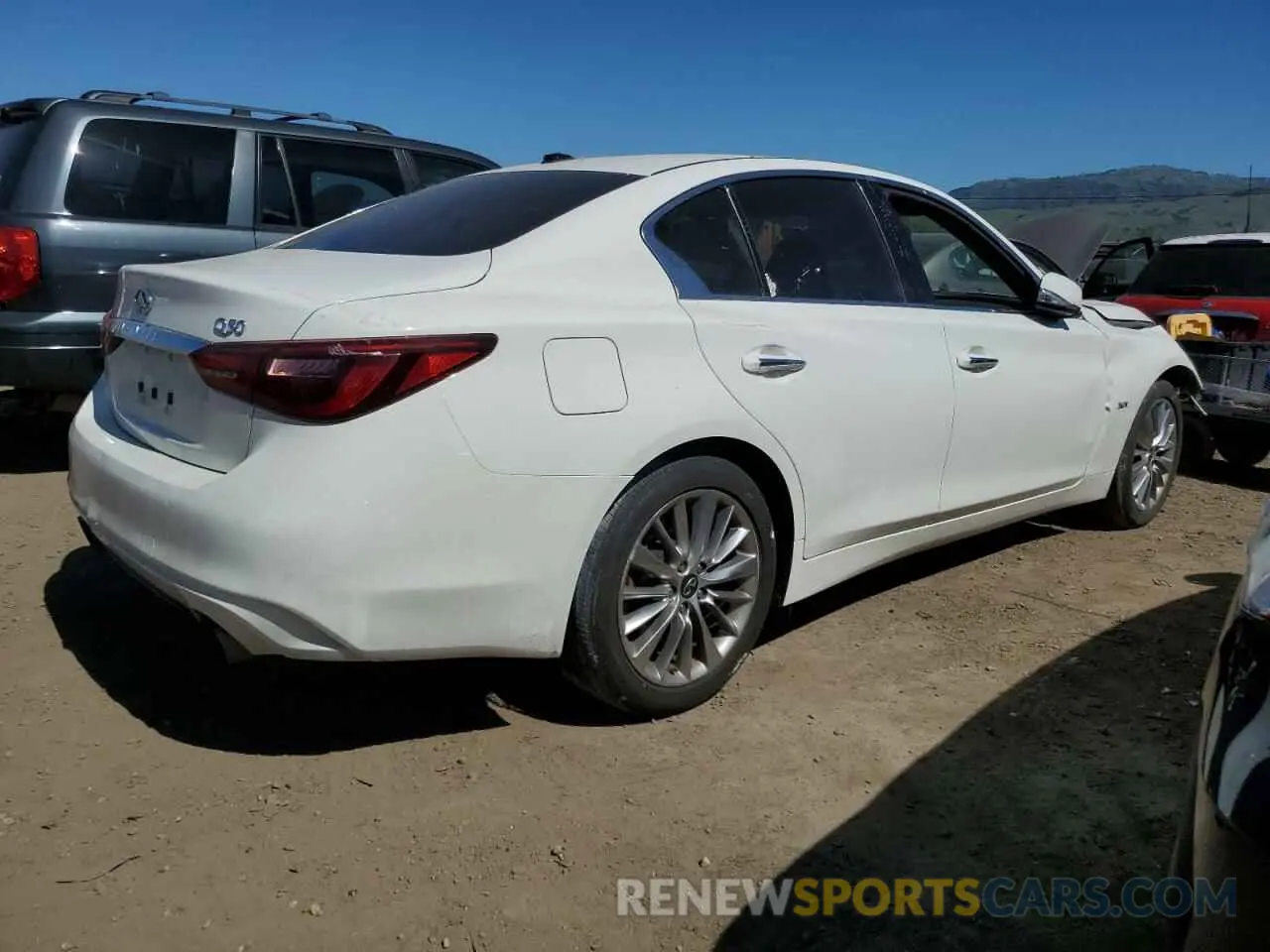 3 fotografías del automóvil dañado JN1EV7AP0LM206642 INFINITI Q50 2020