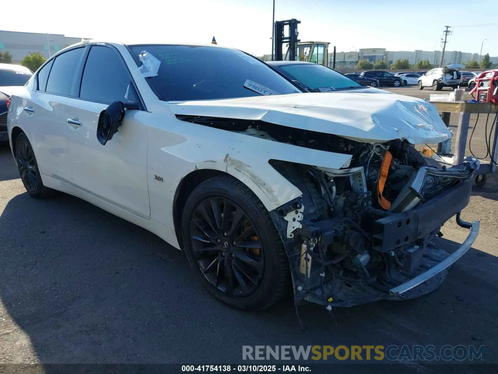 1 fotografías del automóvil dañado JN1EV7AP0LM207094 INFINITI Q50 2020