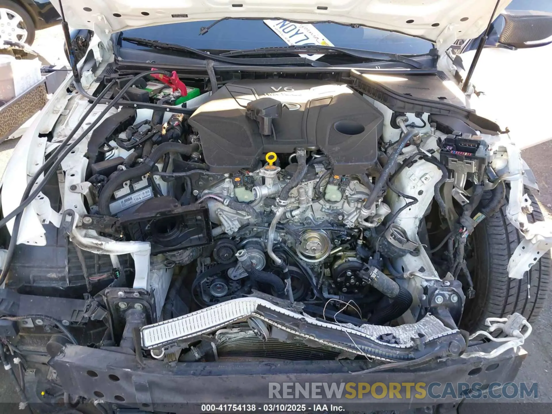 10 fotografías del automóvil dañado JN1EV7AP0LM207094 INFINITI Q50 2020