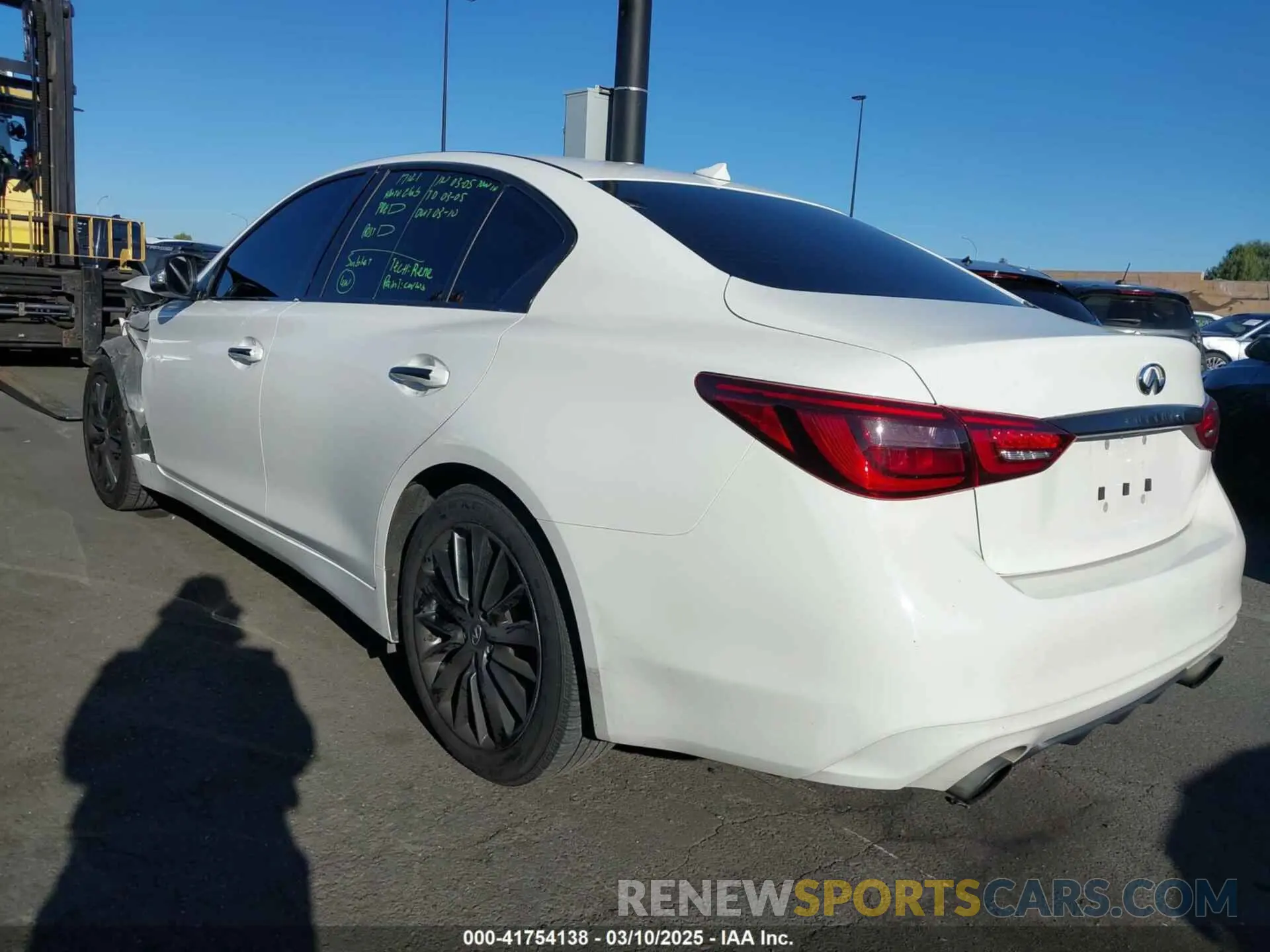 3 fotografías del automóvil dañado JN1EV7AP0LM207094 INFINITI Q50 2020