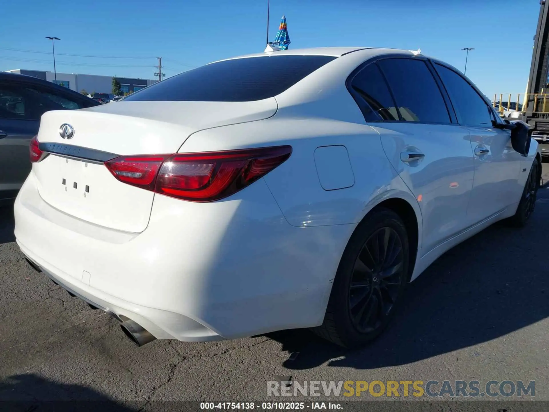 4 fotografías del automóvil dañado JN1EV7AP0LM207094 INFINITI Q50 2020