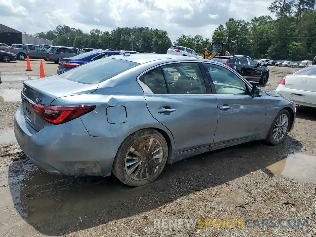 3 fotografías del automóvil dañado JN1EV7AP0LM207550 INFINITI Q50 2020
