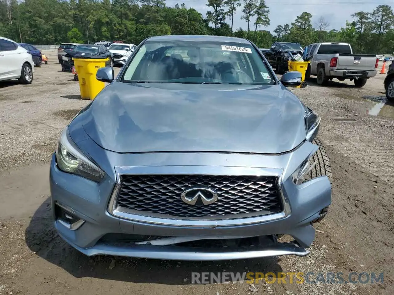5 fotografías del automóvil dañado JN1EV7AP0LM207550 INFINITI Q50 2020