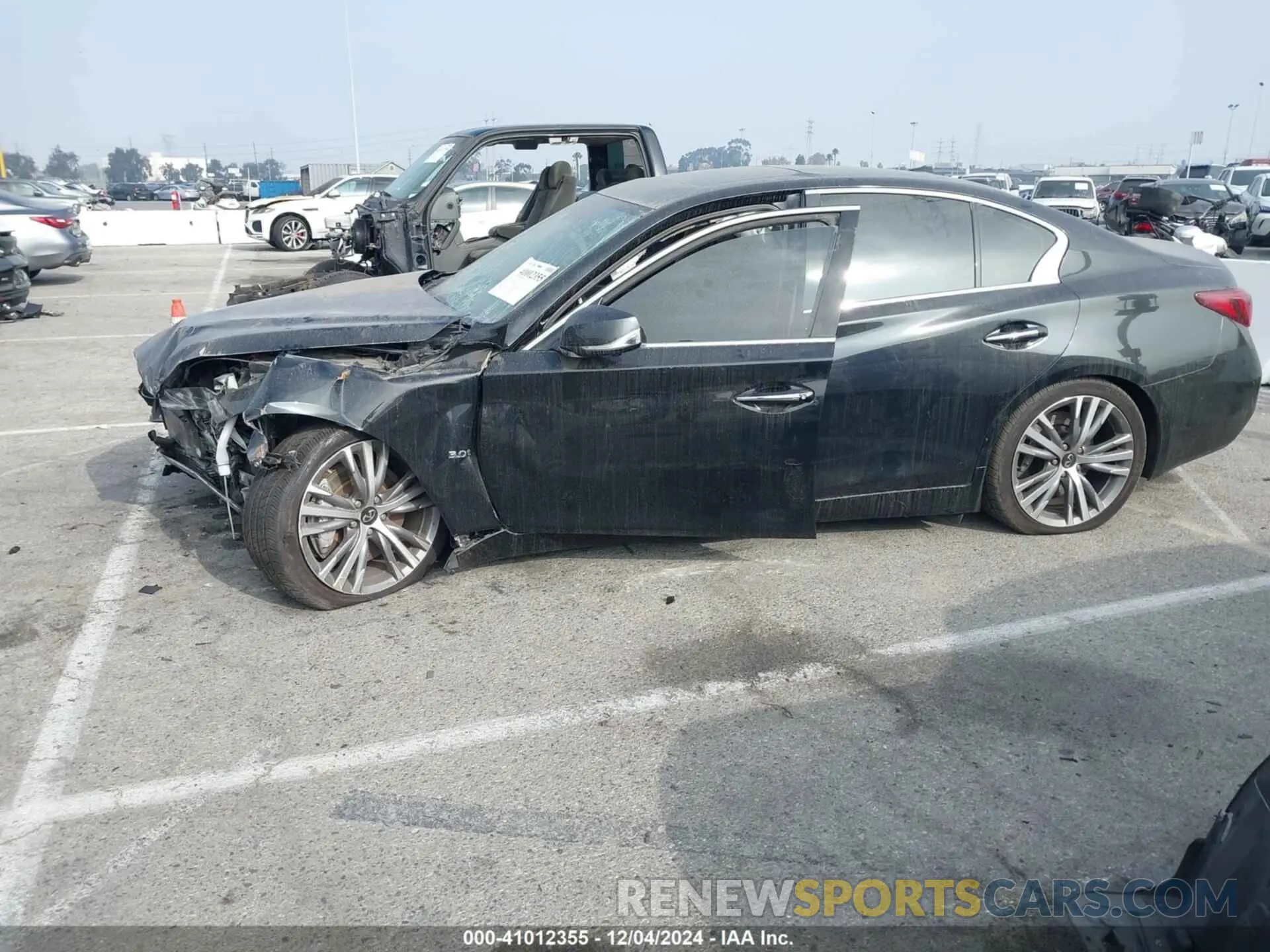 14 fotografías del automóvil dañado JN1EV7AP1LM200977 INFINITI Q50 2020