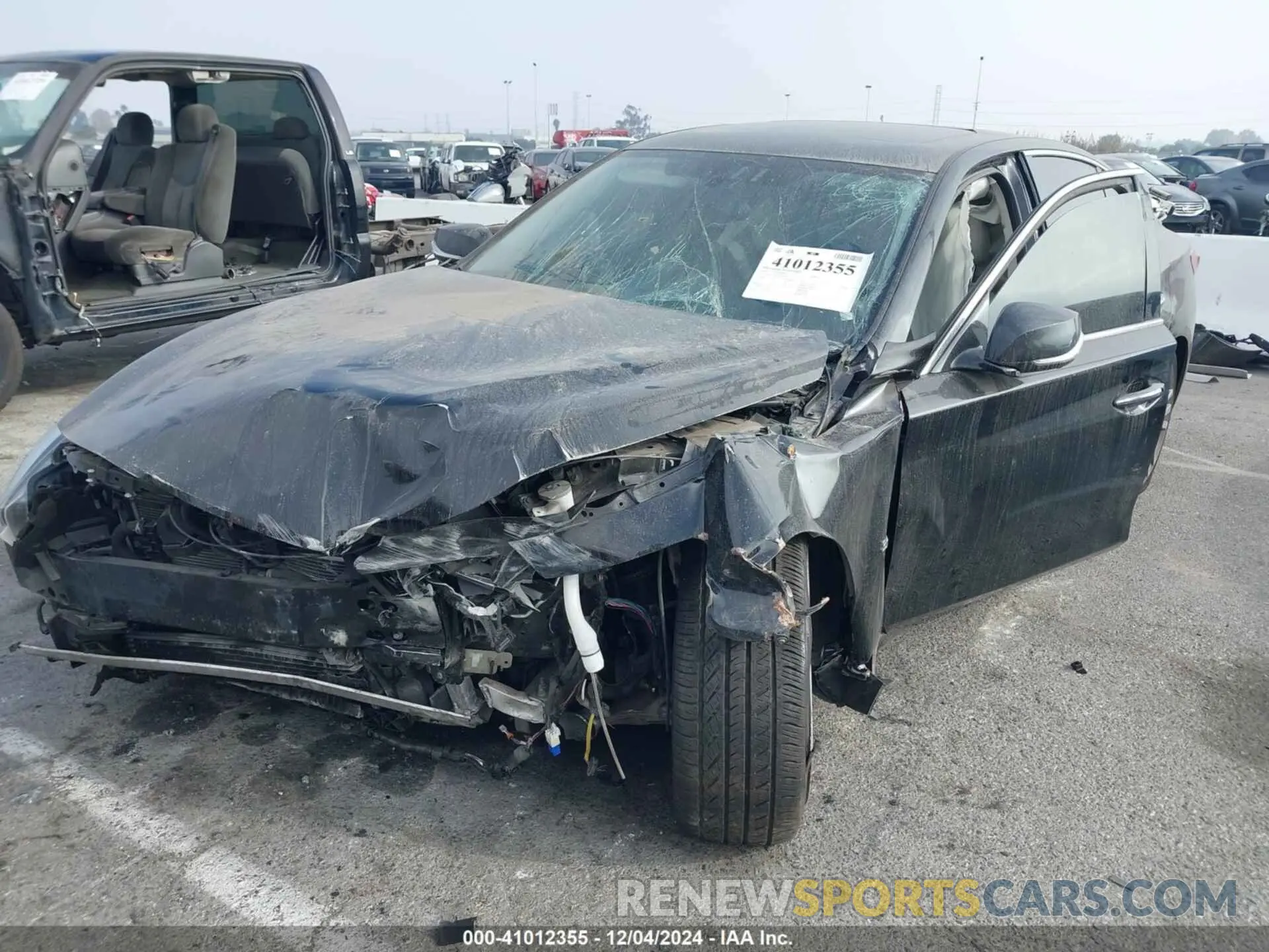 2 fotografías del automóvil dañado JN1EV7AP1LM200977 INFINITI Q50 2020