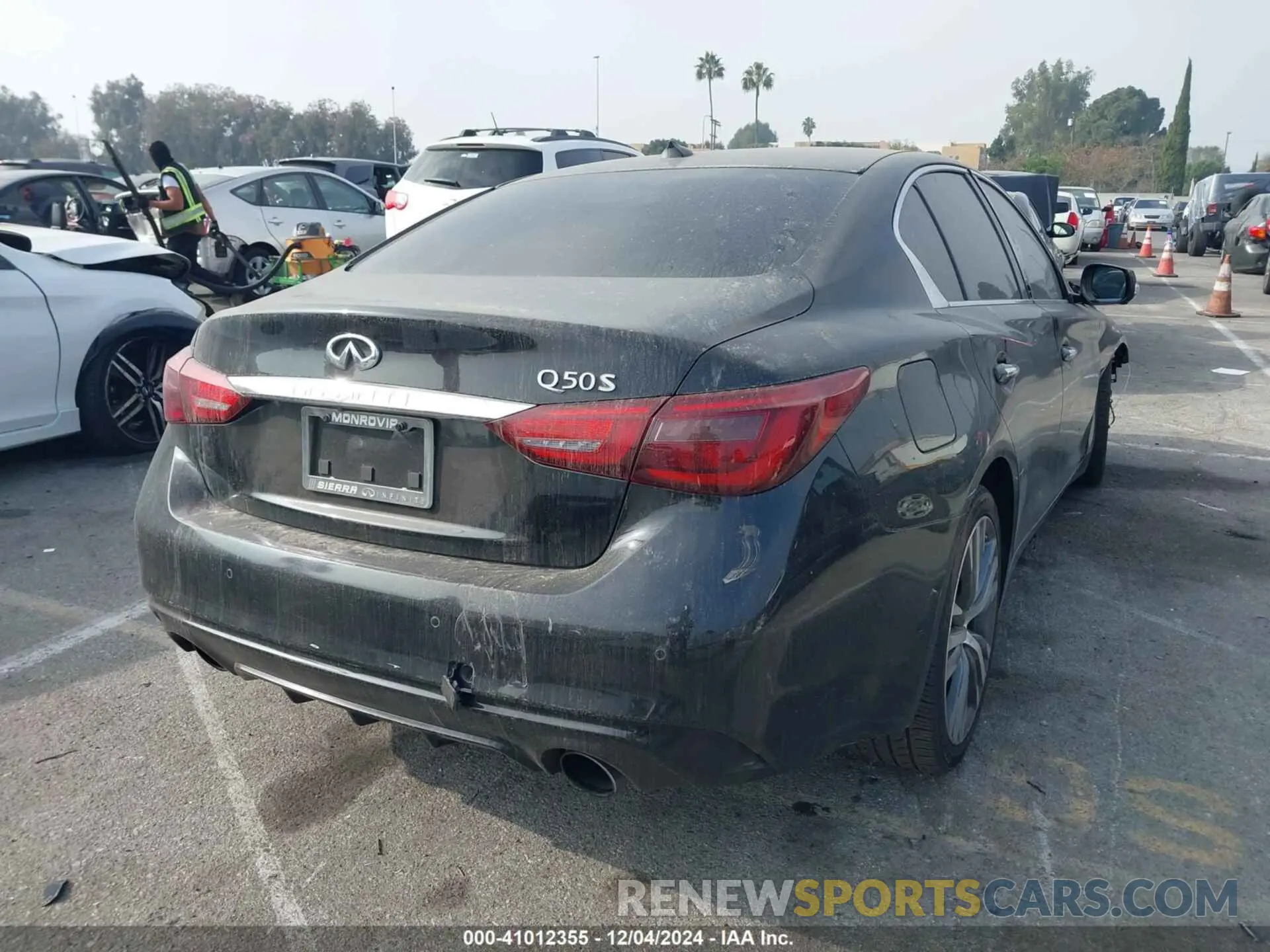 4 fotografías del automóvil dañado JN1EV7AP1LM200977 INFINITI Q50 2020