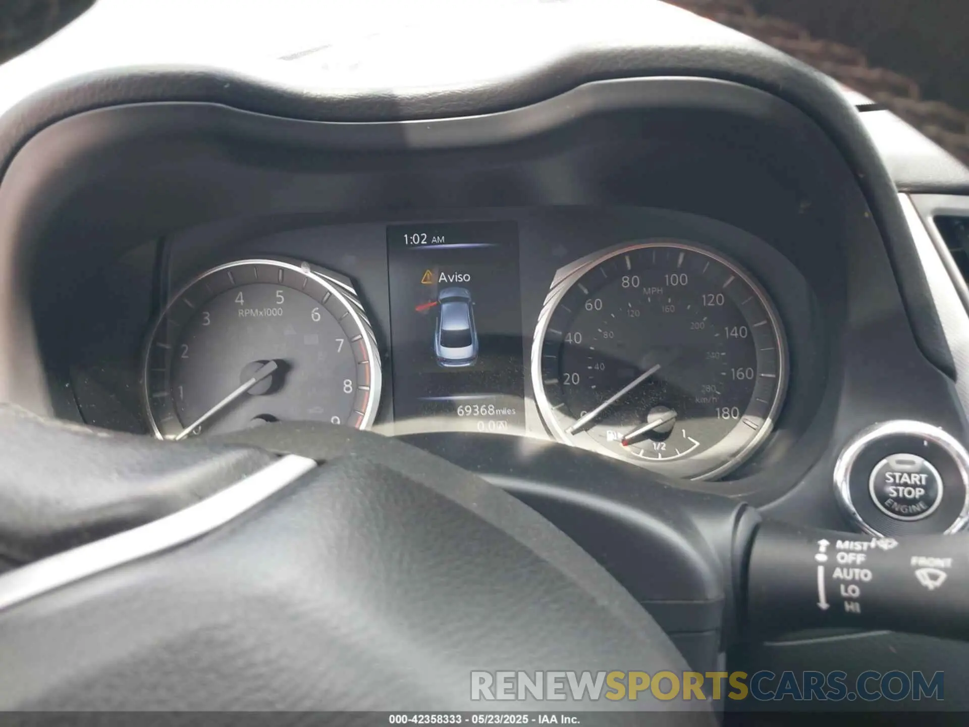 7 fotografías del automóvil dañado JN1EV7AP1LM201269 INFINITI Q50 2020