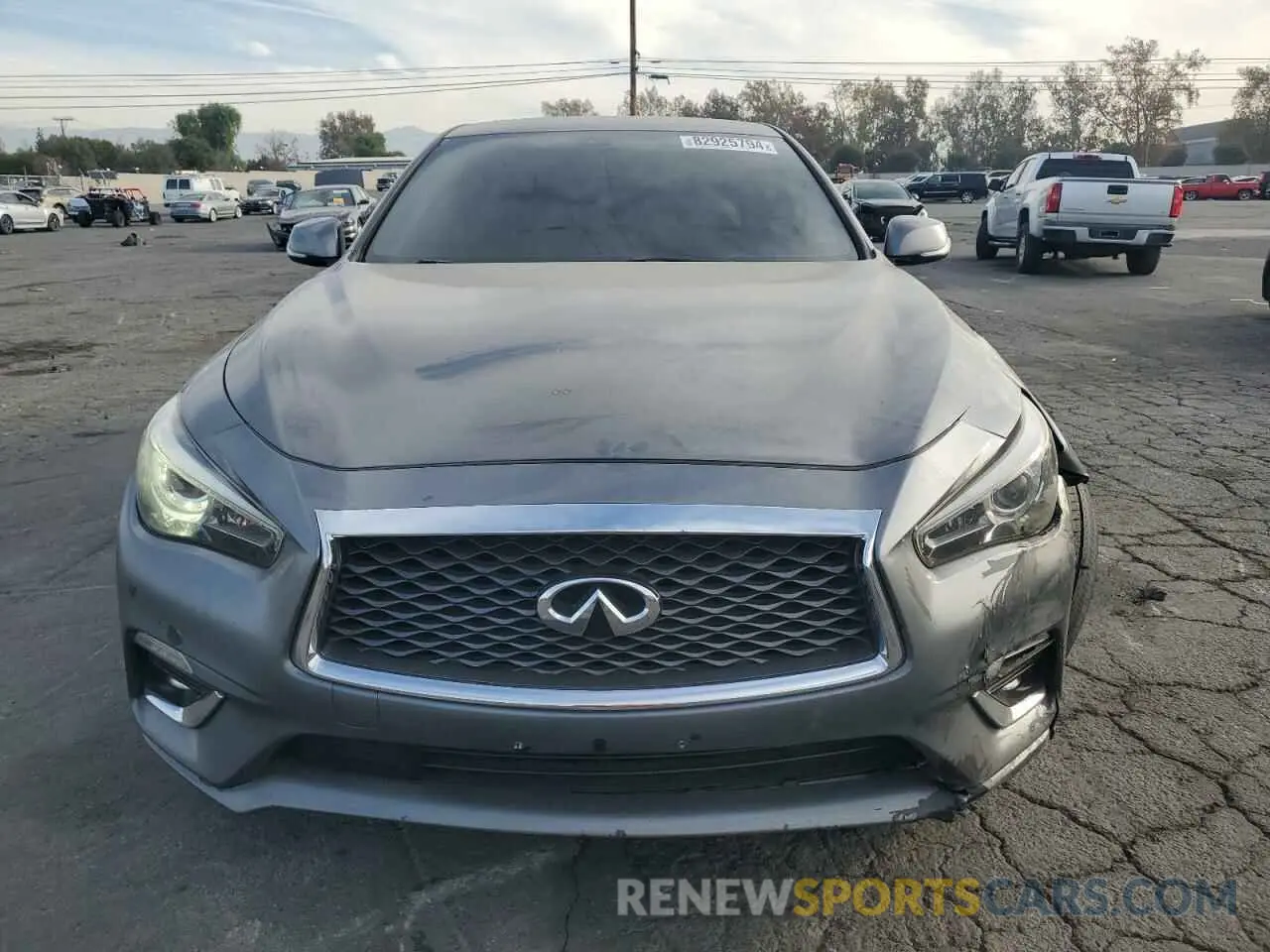5 fotografías del automóvil dañado JN1EV7AP1LM202454 INFINITI Q50 2020