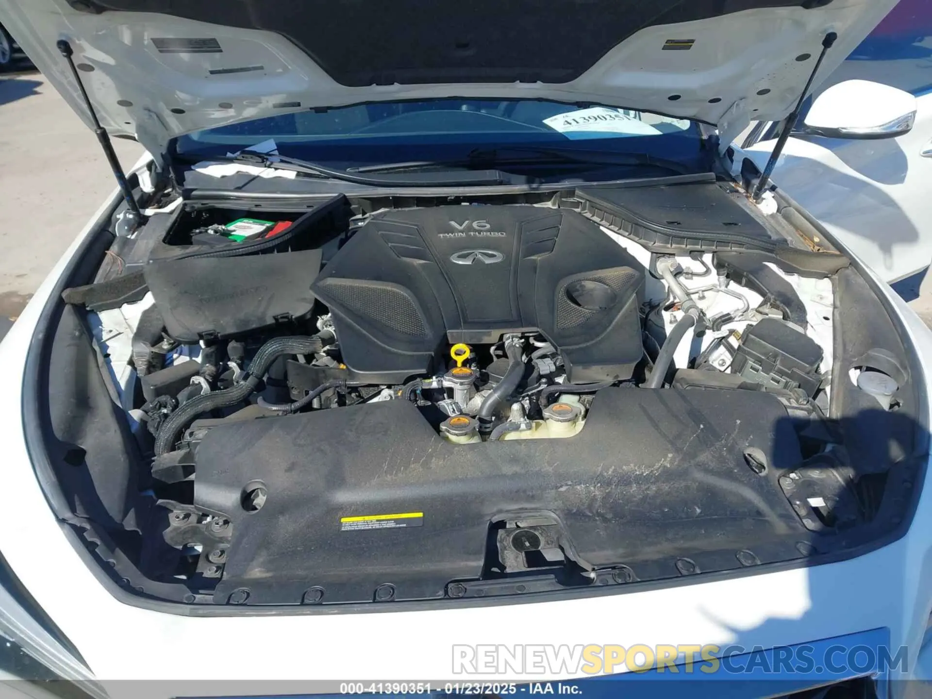 10 fotografías del automóvil dañado JN1EV7AP1LM205306 INFINITI Q50 2020