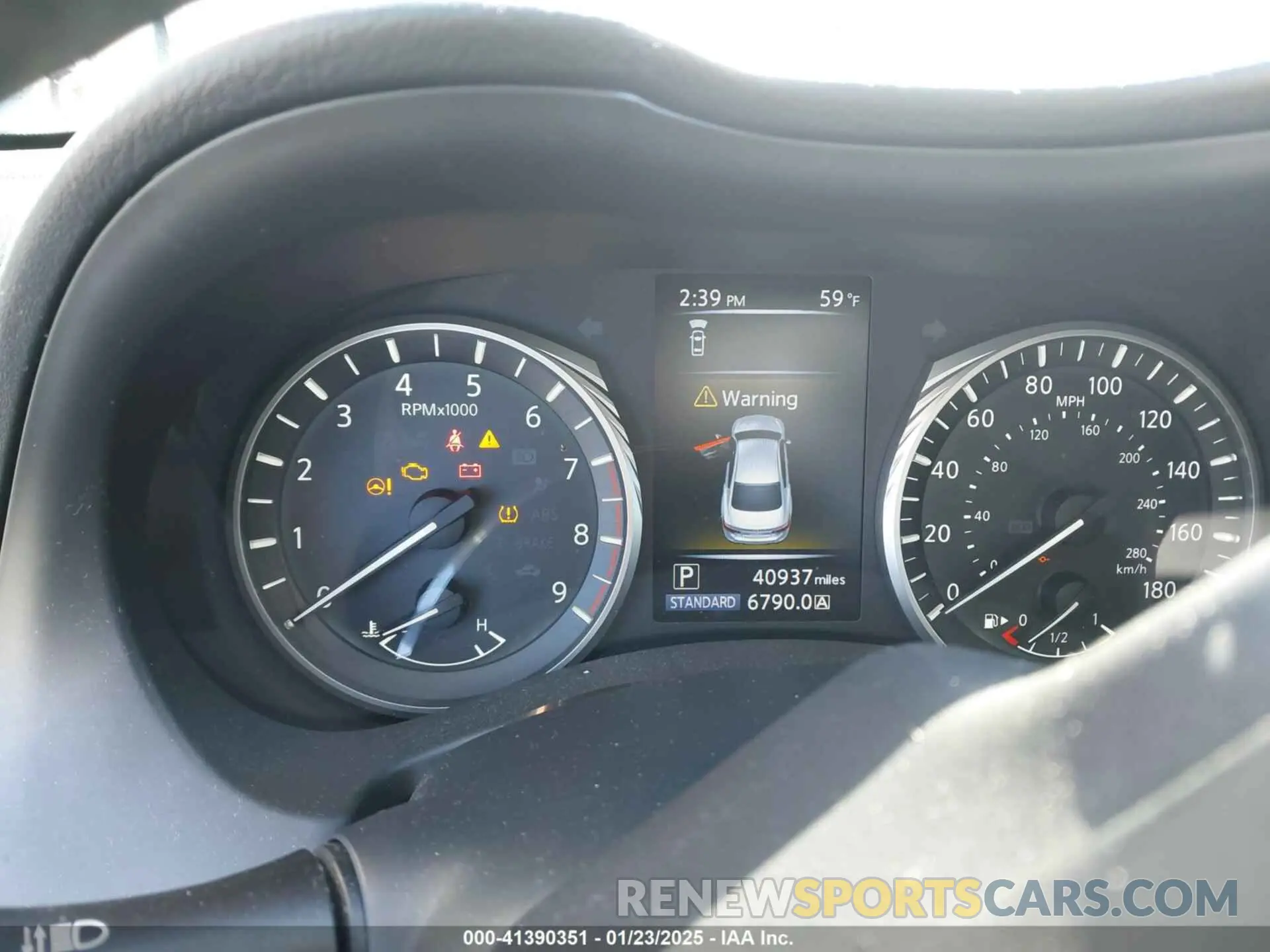 7 fotografías del automóvil dañado JN1EV7AP1LM205306 INFINITI Q50 2020