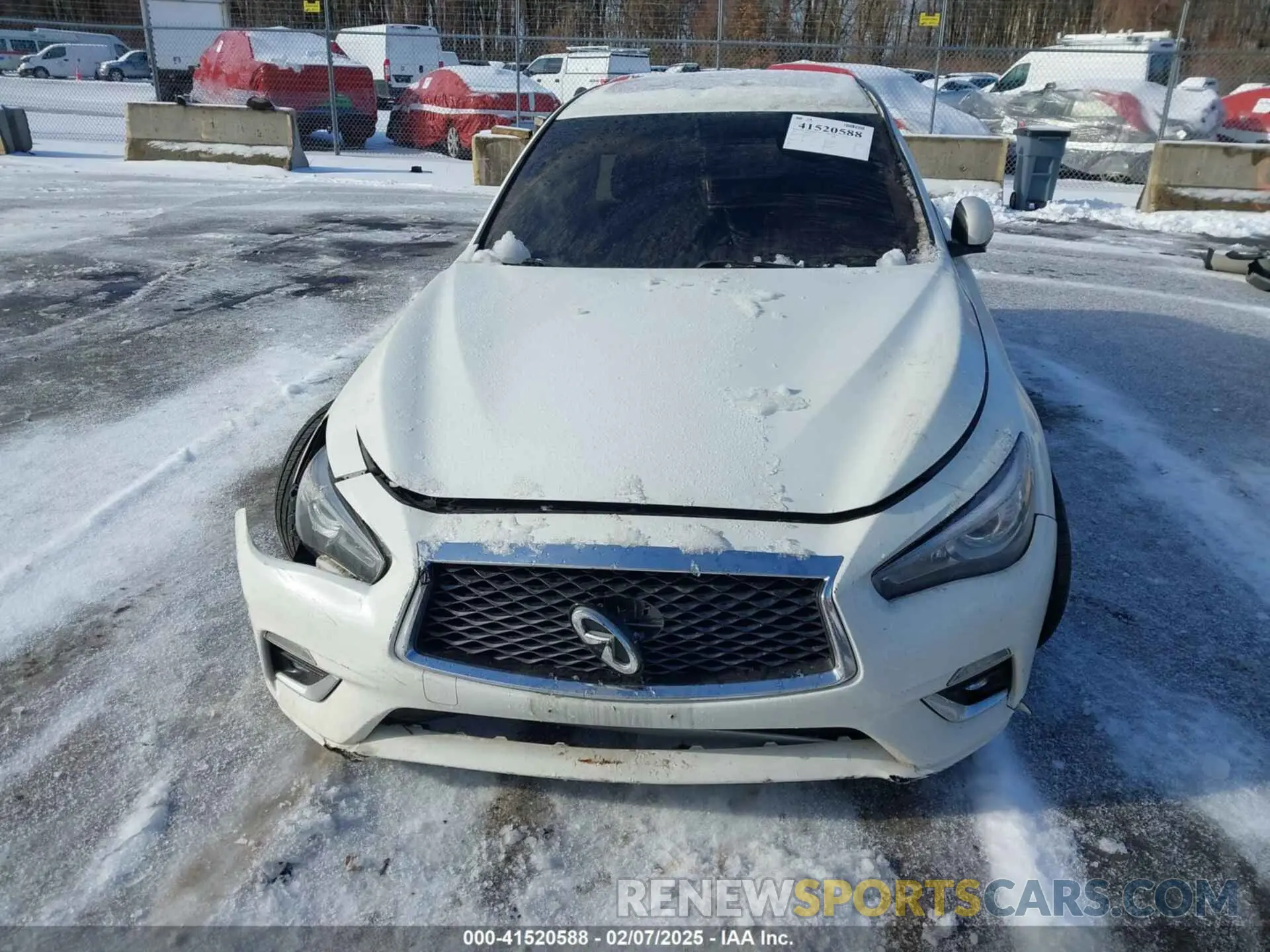 12 fotografías del automóvil dañado JN1EV7AP1LM207704 INFINITI Q50 2020