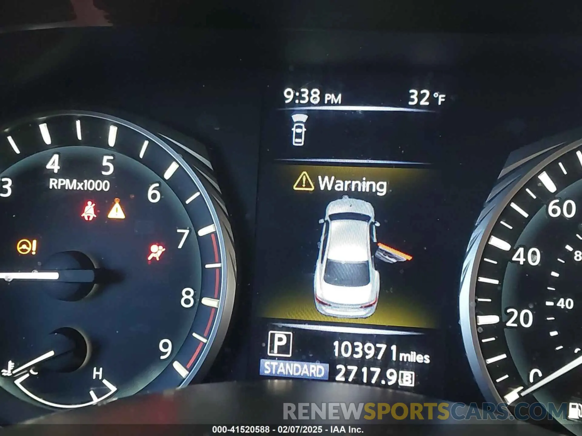 7 fotografías del automóvil dañado JN1EV7AP1LM207704 INFINITI Q50 2020