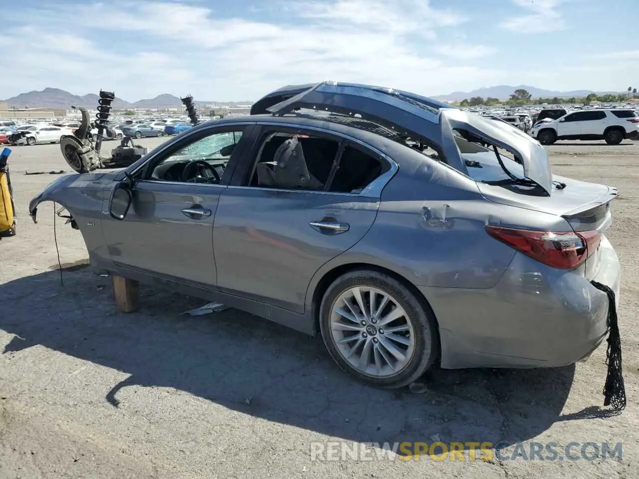 2 fotografías del automóvil dañado JN1EV7AP1LM208819 INFINITI Q50 2020