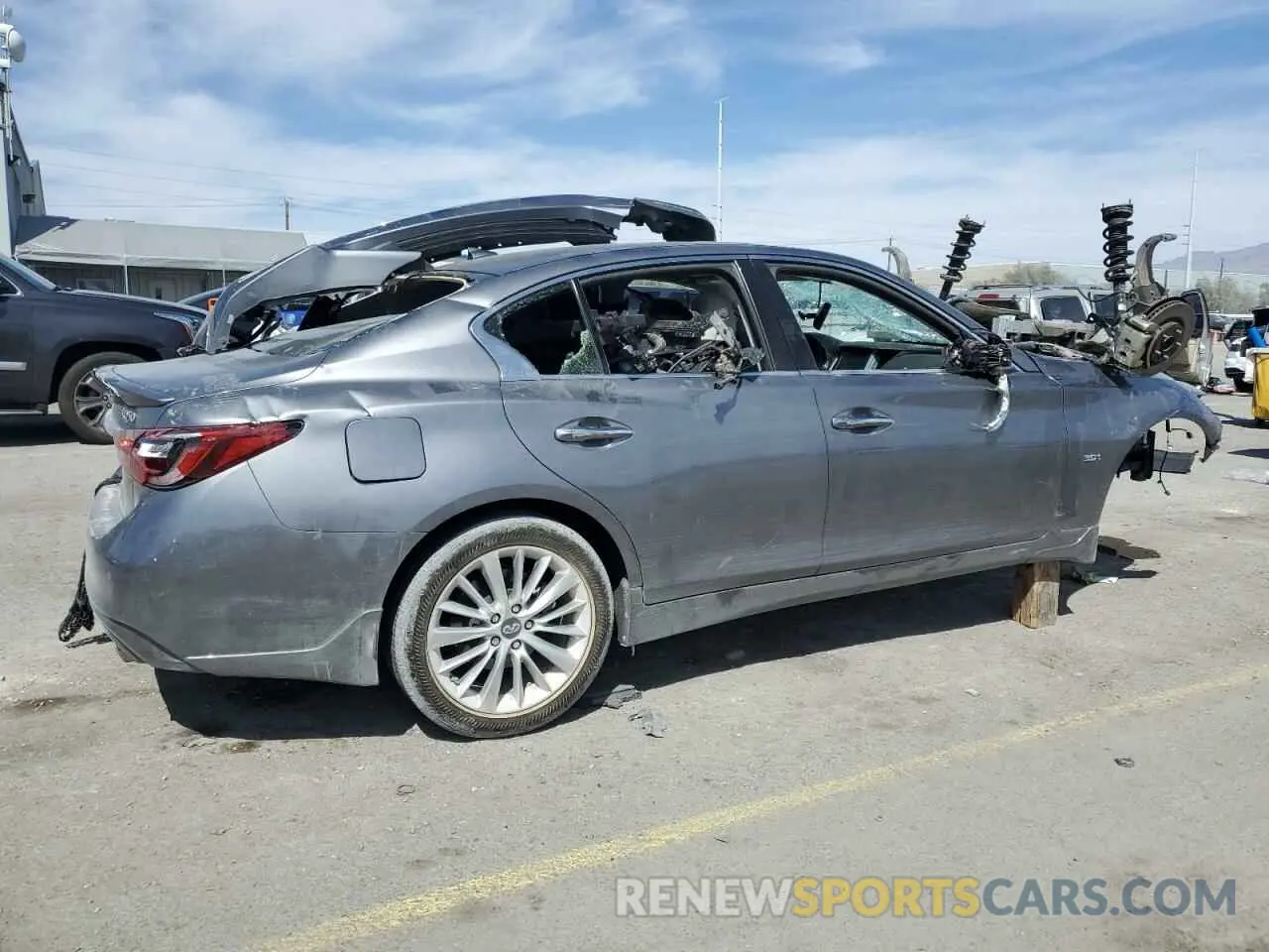 3 fotografías del automóvil dañado JN1EV7AP1LM208819 INFINITI Q50 2020