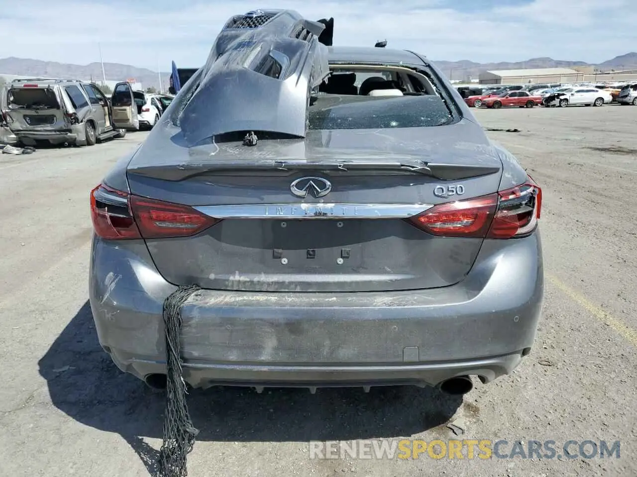 6 fotografías del automóvil dañado JN1EV7AP1LM208819 INFINITI Q50 2020