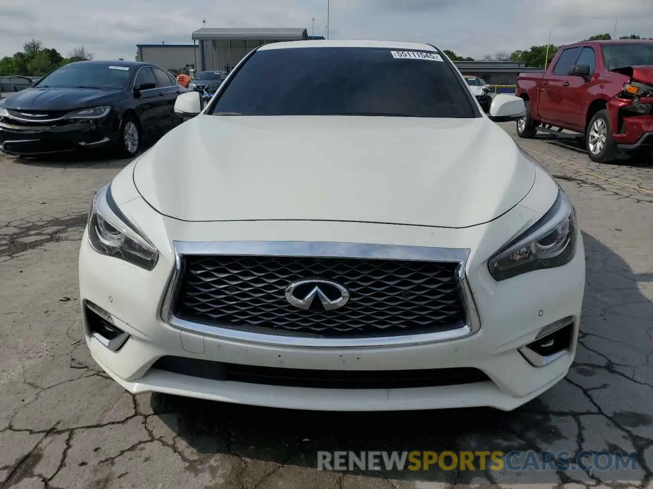 5 fotografías del automóvil dañado JN1EV7AP2LM206562 INFINITI Q50 2020