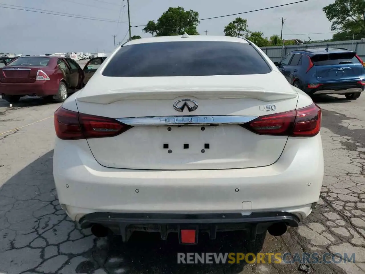 6 fotografías del automóvil dañado JN1EV7AP2LM206562 INFINITI Q50 2020